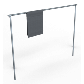 Carpet beater frame | Cross tube 3500 mm | steel tube  48 mm